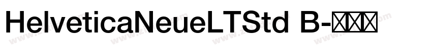 HelveticaNeueLTStd B字体转换